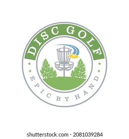 Disc Golf Chain Logo Design Template