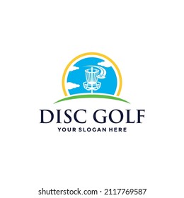 Disc Golf Chain Logo Design Template