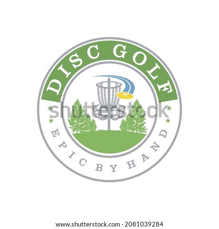 Disc Golf Chain Logo Design Template