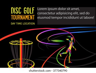 Disc Golf Or Frolf Sports Banner