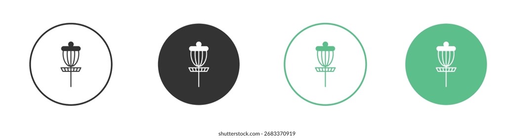 Disc Golf Icon für Ihre Website, Handy, Präsentation und Logo Designs.