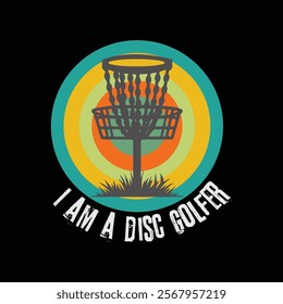 disc golf logo design and tee design