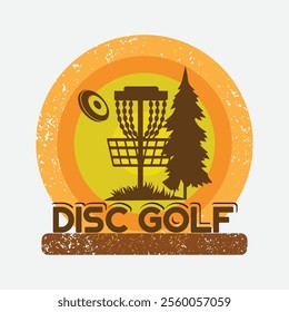 Disc golf logo and t-shirts design