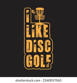 Disc golf logo and t-shirts design