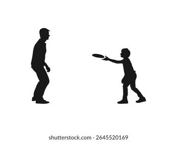 Disc Golf player silhouette vector. A set of disc golf player silhouettes. Frisbee Players Silhouette, Ultimate Frisbee Silhouette.	
