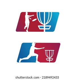 Disc Golf Player Vector Best For Logo And Icon Design 