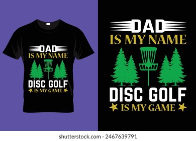 Disc Golf quote typography t-shirt design