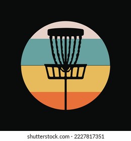 Cesta de Golf Retro Disk