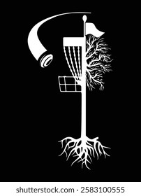 Disc Golf Shirt Basket Tree Frisbee Golf Cutting Printable Files