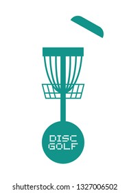 Disc golf sport symbol