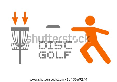Disc golf sport symbol