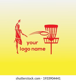 disc golf sports logo design