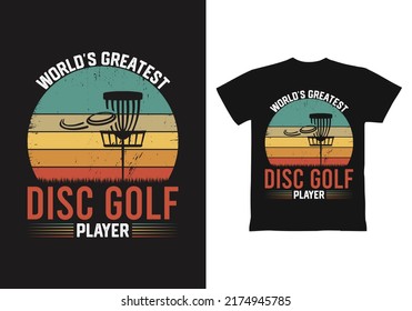 Disc Golf T Shirt Design Template