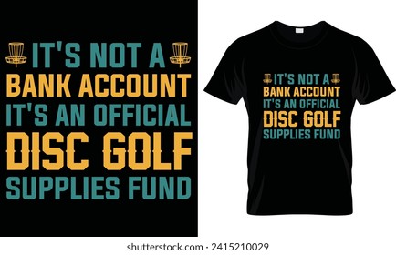 Vector gráfico de diseño de camisetas de golf de disco.