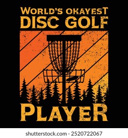 Disc Golf t shirt vector, Disc Golf typography t shirt Design, Disc Golf t-shirt design vector graphic for sell