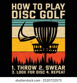 Disc Golf t shirt vector, Disc Golf typography t shirt Design, Disc Golf t-shirt design vector graphic for sell