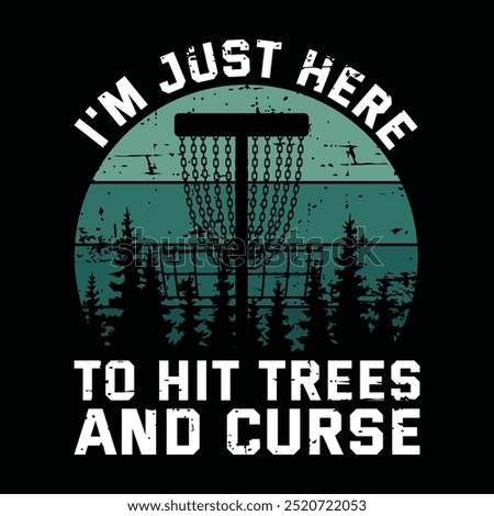 Disc Golf t shirt vector, Disc Golf typography t shirt Design, Disc Golf t-shirt design vector graphic for sell
