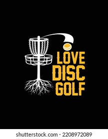 Plantilla gráfica de diseño de camisetas de disco Golf