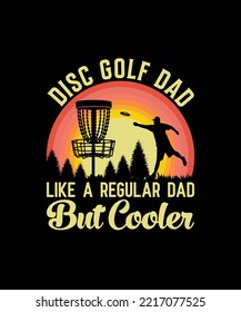 Disc Golf T-shirt Design Graphic Template