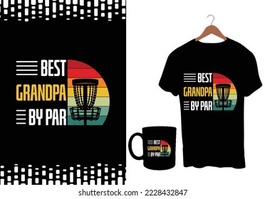 Disk Golf T-Shirt Design Grafikvorlage