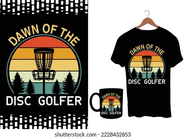 Disc Golf T-shirt Design Graphic Template