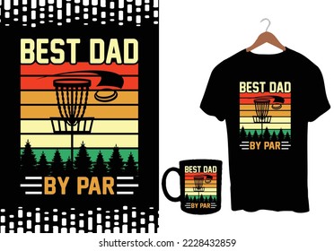 Disc Golf T-shirt Design Graphic Template