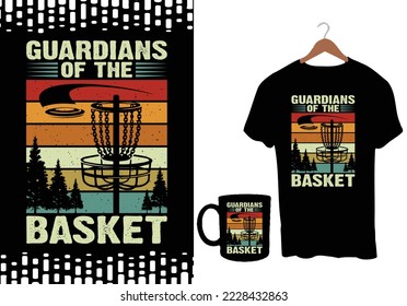 Disc Golf T-shirt Design Graphic Template