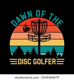 Modelo gráfico de design de camiseta Disk Golf. Disk Golf t-shirt vetor, Disk Golf tipografia t-shirt Design, Disk Golf t-shirt design gráfico vetorial.