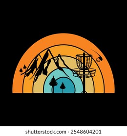 Disc Golf T-shirt Design Graphic Template. Disc Golf t-shirt vector, Disc Golf typography t-shirt Design, Disc Golf t-shirt design vector graphic.