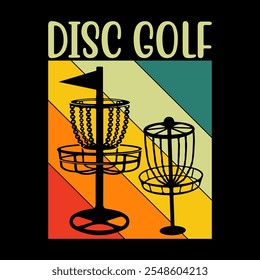 Disc Golf T-shirt Design Graphic Template. Disc Golf t-shirt vector, Disc Golf typography t-shirt Design, Disc Golf t-shirt design vector graphic.