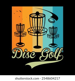 Disc Golf T-shirt Design Graphic Template. Disc Golf t-shirt vector, Disc Golf typography t-shirt Design, Disc Golf t-shirt design vector graphic.