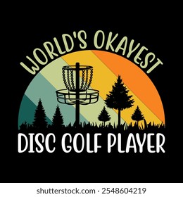 Disc Golf T-shirt Design Graphic Template. Disc Golf t-shirt vector, Disc Golf typography t-shirt Design, Disc Golf t-shirt design vector graphic.