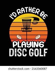 Disc Golf T-shirt Design Template