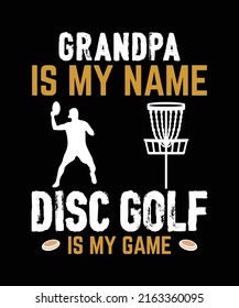 Disc Golf T-shirt Design Template