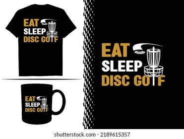 Plantilla de diseño de camisetas de disco Golf