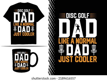 Plantilla de diseño de camisetas de disco Golf