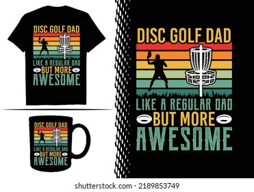 Disc Golf T-shirt Design Template