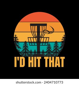 Disc Golf t-shirt design templete