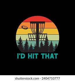 Plantilla de diseño de camisetas de Disk Golf