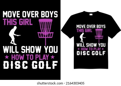 Archivo vectorial de diseño de camisetas de golf de disco