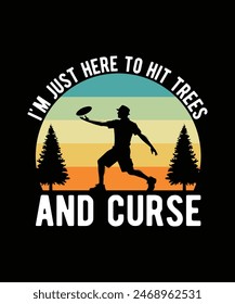 DISC GOLF T-SHIRT DESIGN VECTOR ILLUSTRATION