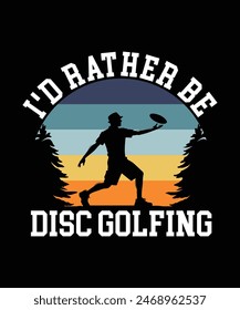 DISC GOLF T-SHIRT DESIGN VECTOR ILLUSTRATION