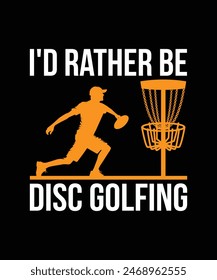 DISC GOLF T-SHIRT DESIGN VECTOR ILLUSTRATION