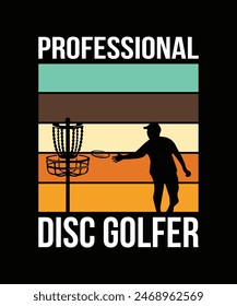 DISC GOLF T-SHIRT DESIGN VECTOR ILLUSTRATION