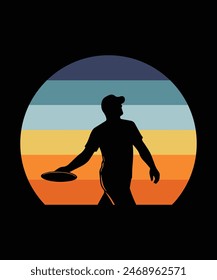 DISC GOLF T-SHIRT DESIGN VECTOR ILLUSTRATION