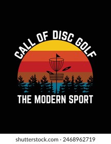 DISC GOLF T-SHIRT DESIGN VECTOR ILLUSTRATION