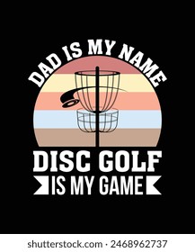 DISC GOLF T-SHIRT DESIGN VECTOR ILLUSTRATION