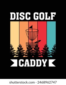 DISC GOLF T-SHIRT DESIGN VECTOR ILLUSTRATION