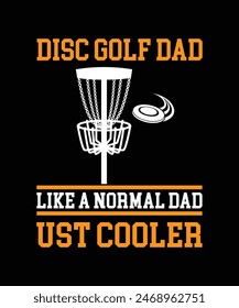 DISC GOLF T-SHIRT DESIGN VECTOR ILLUSTRATION