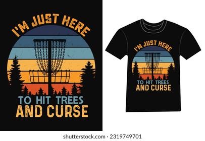 Disc Golf T-shirt vector, Disc Golf Designs, Disc golf Trendy T shirt, Retro t shirt designs, Discs Funny Retro Vintage Disc Golf T-shirt Design, 
Typography T-shirt Design,

